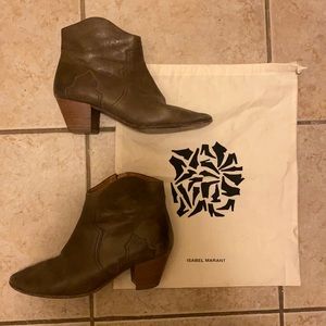 Isabel Marant Used Taupe Leather Dicker Boots!